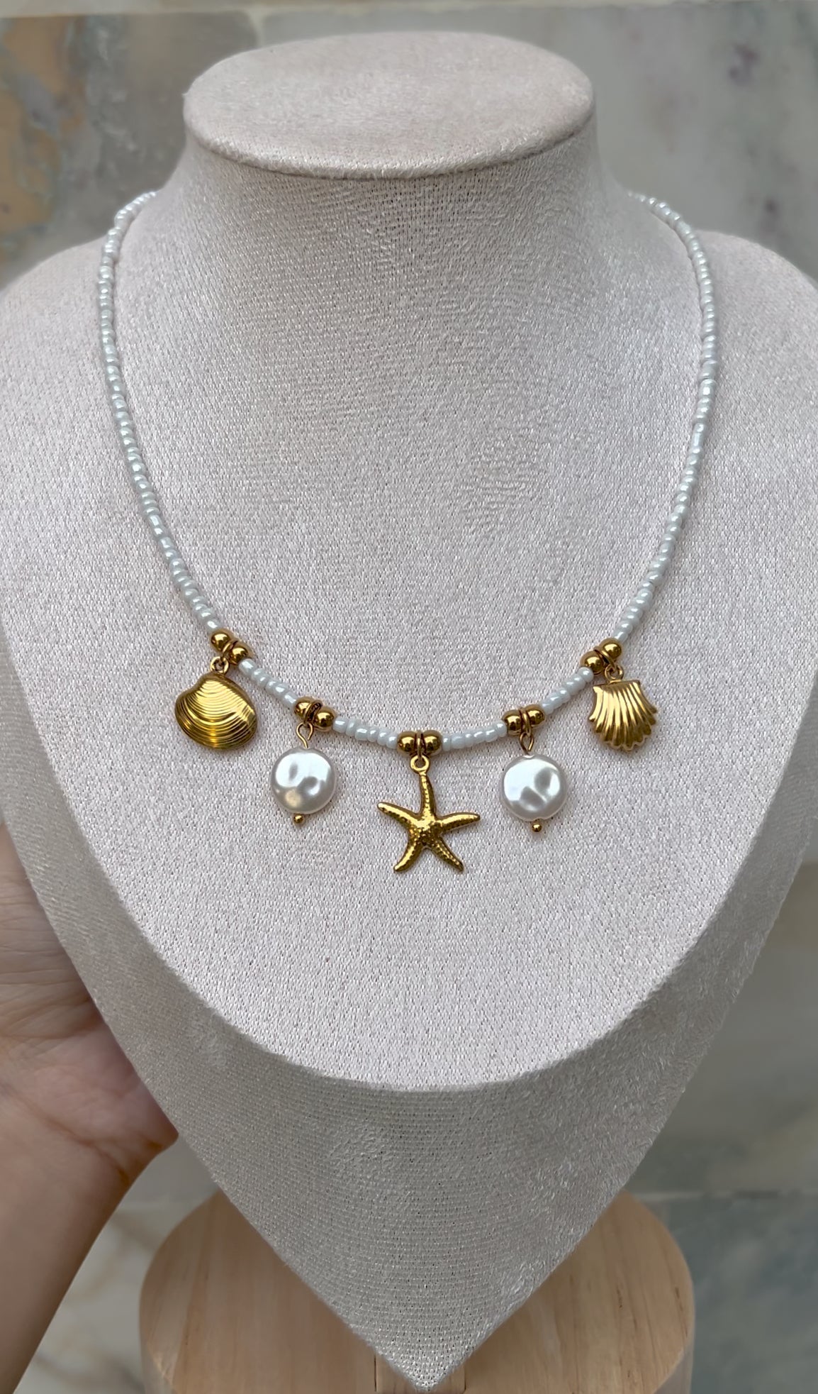 beach charm necklace