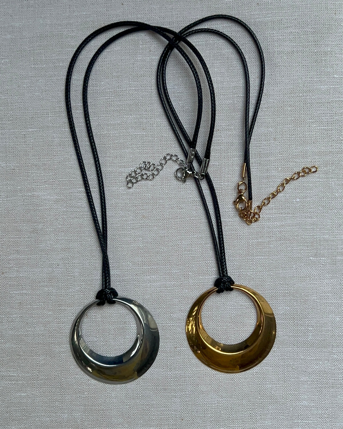 hoop cord necklace