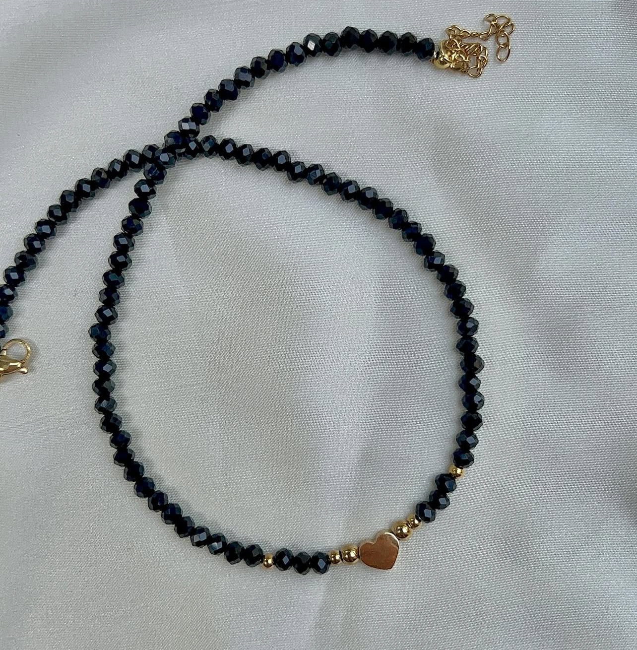 black heart necklace