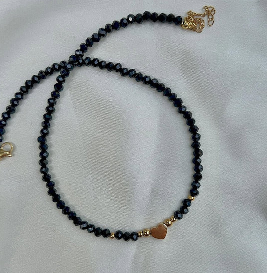 black heart necklace
