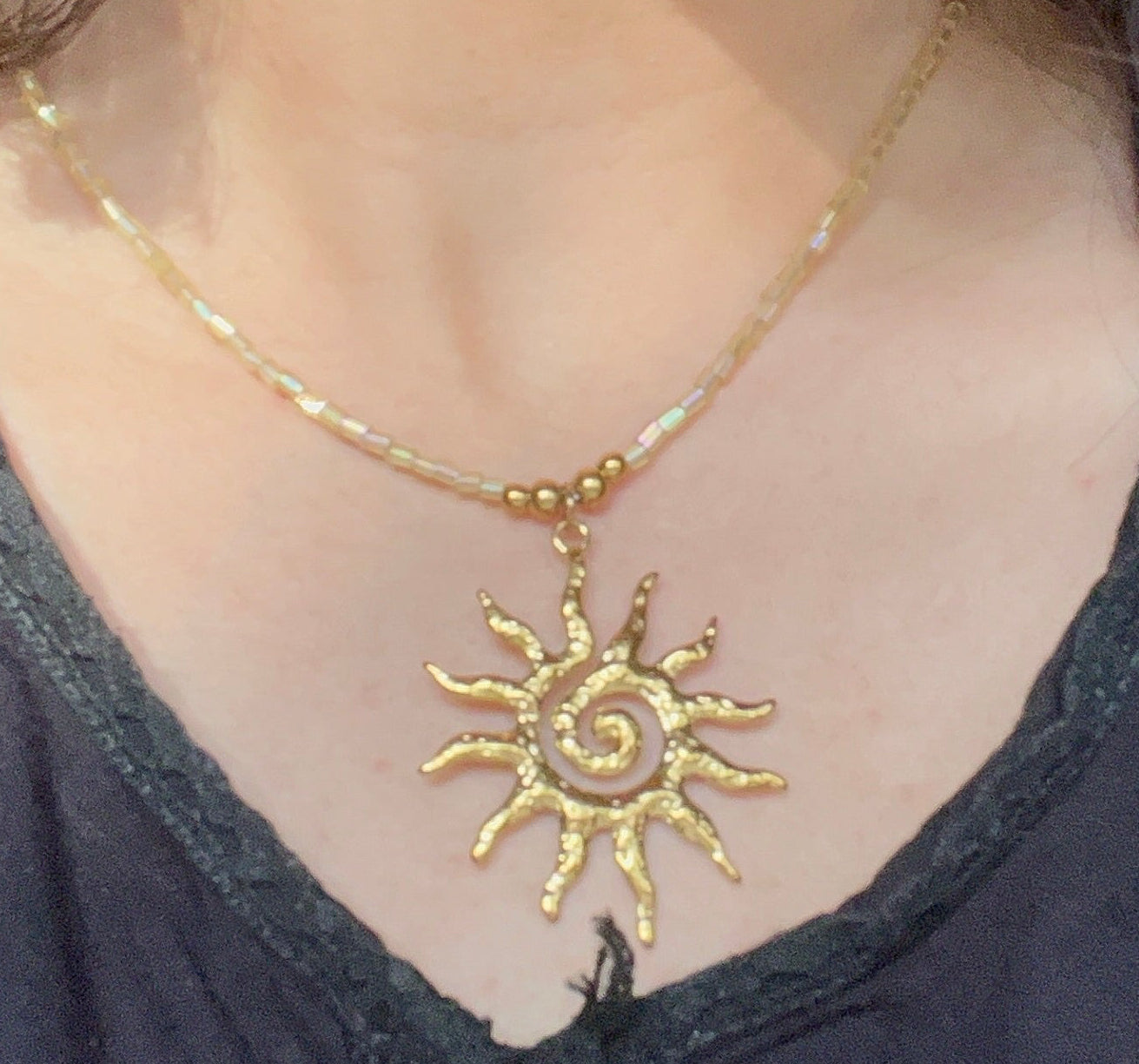 sun necklace