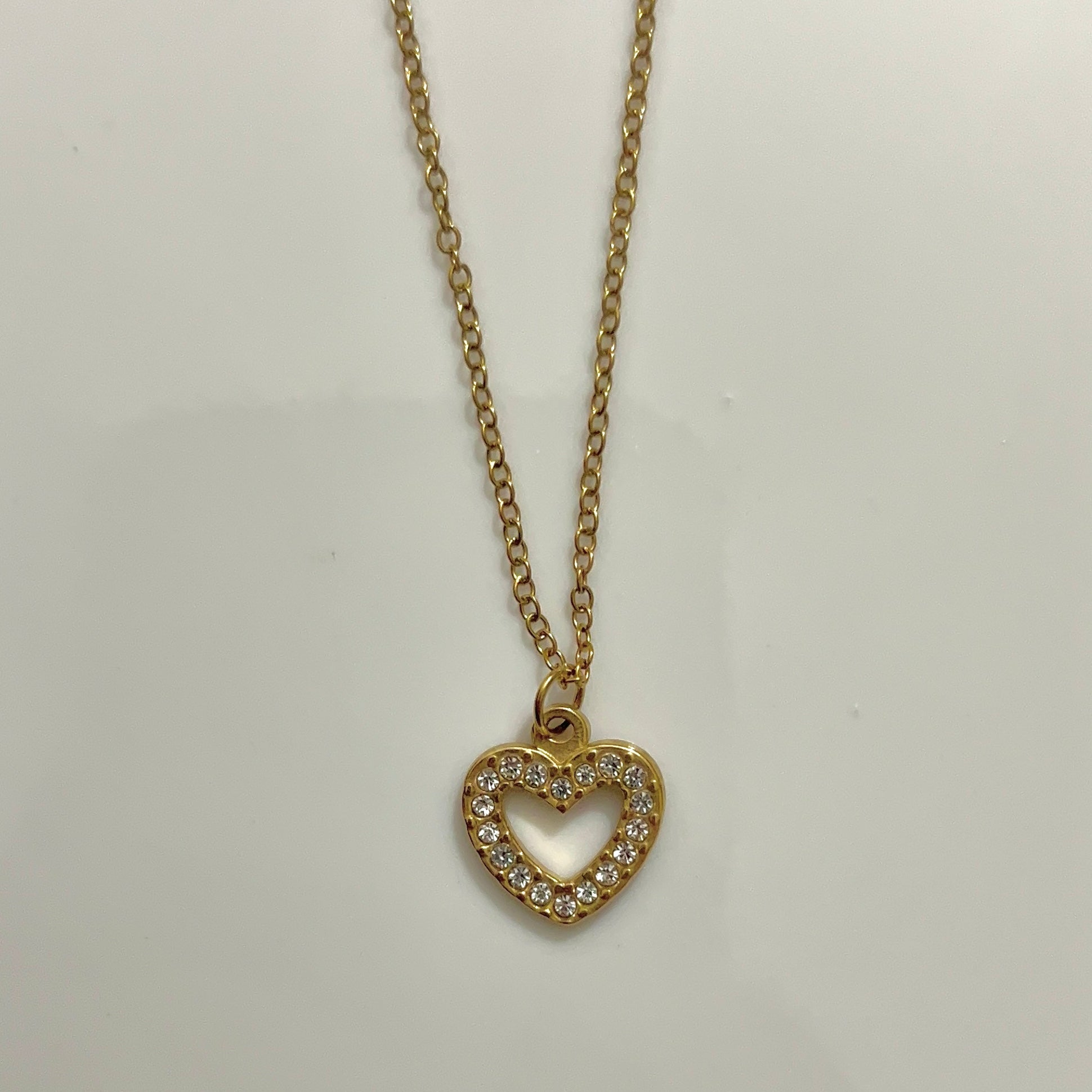 heart necklace-stainless