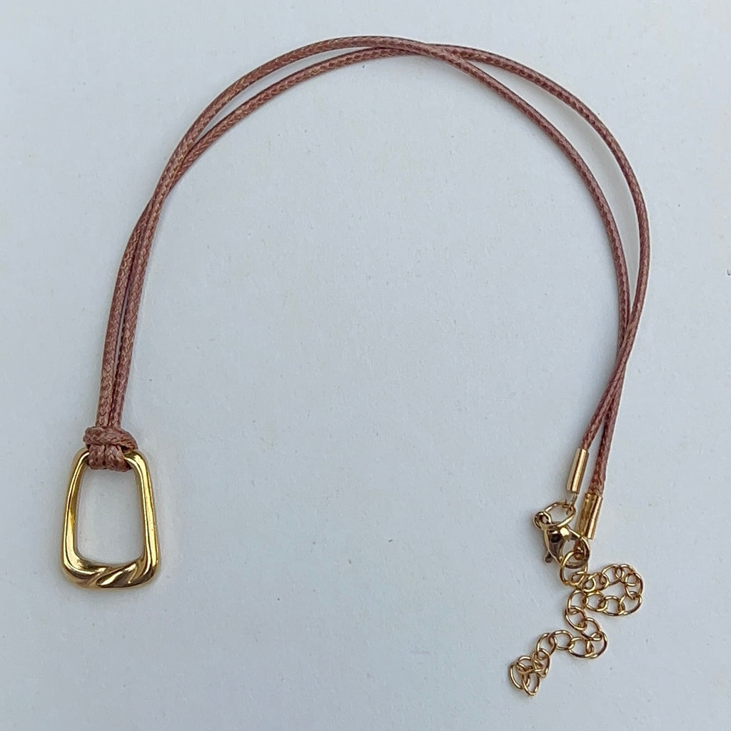 brown cord necklace
