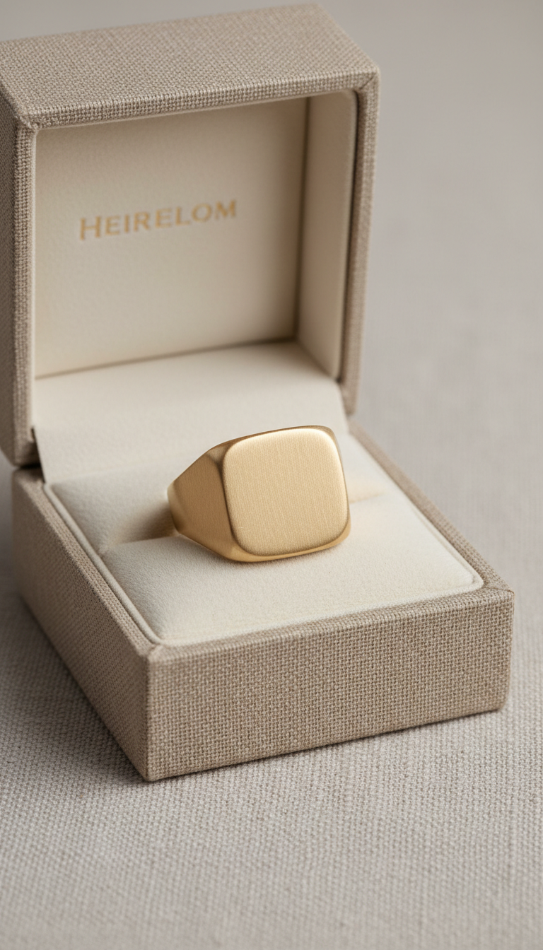 18k Gold Heritage Signet Ring
