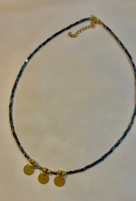 tri-coin necklace