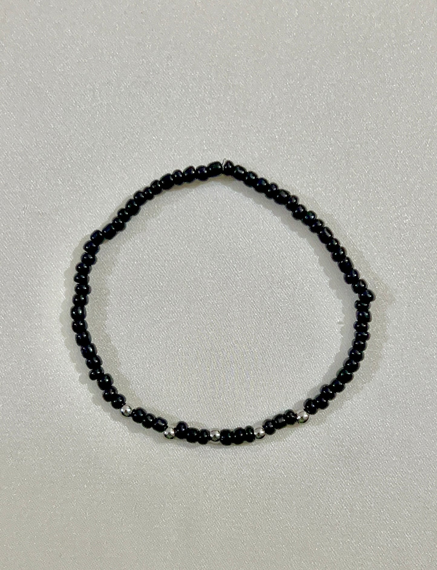 black bracelet stack