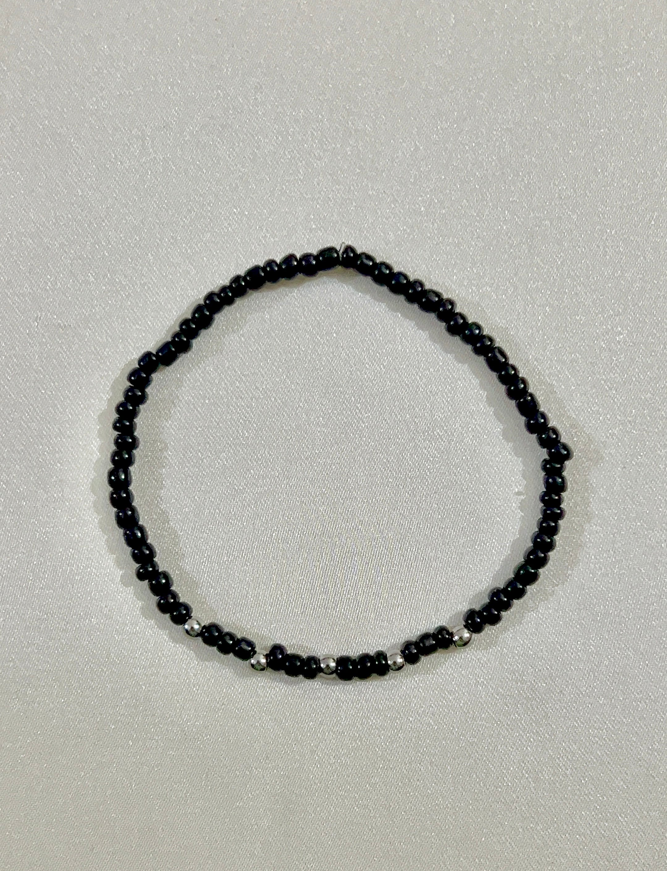 black bracelet stack