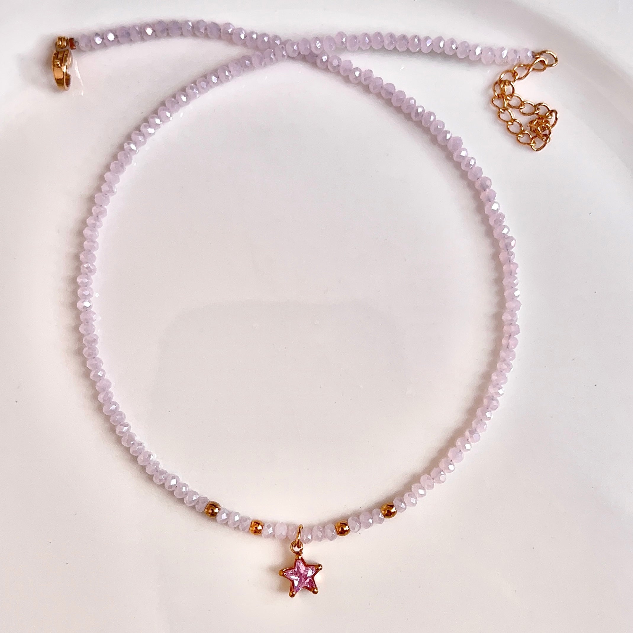 pink star necklace