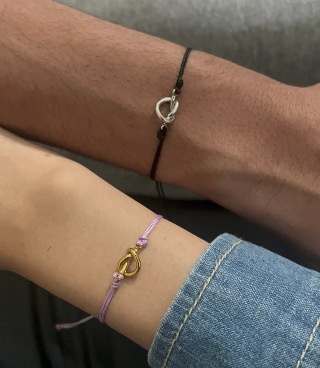 heart knot bracelet