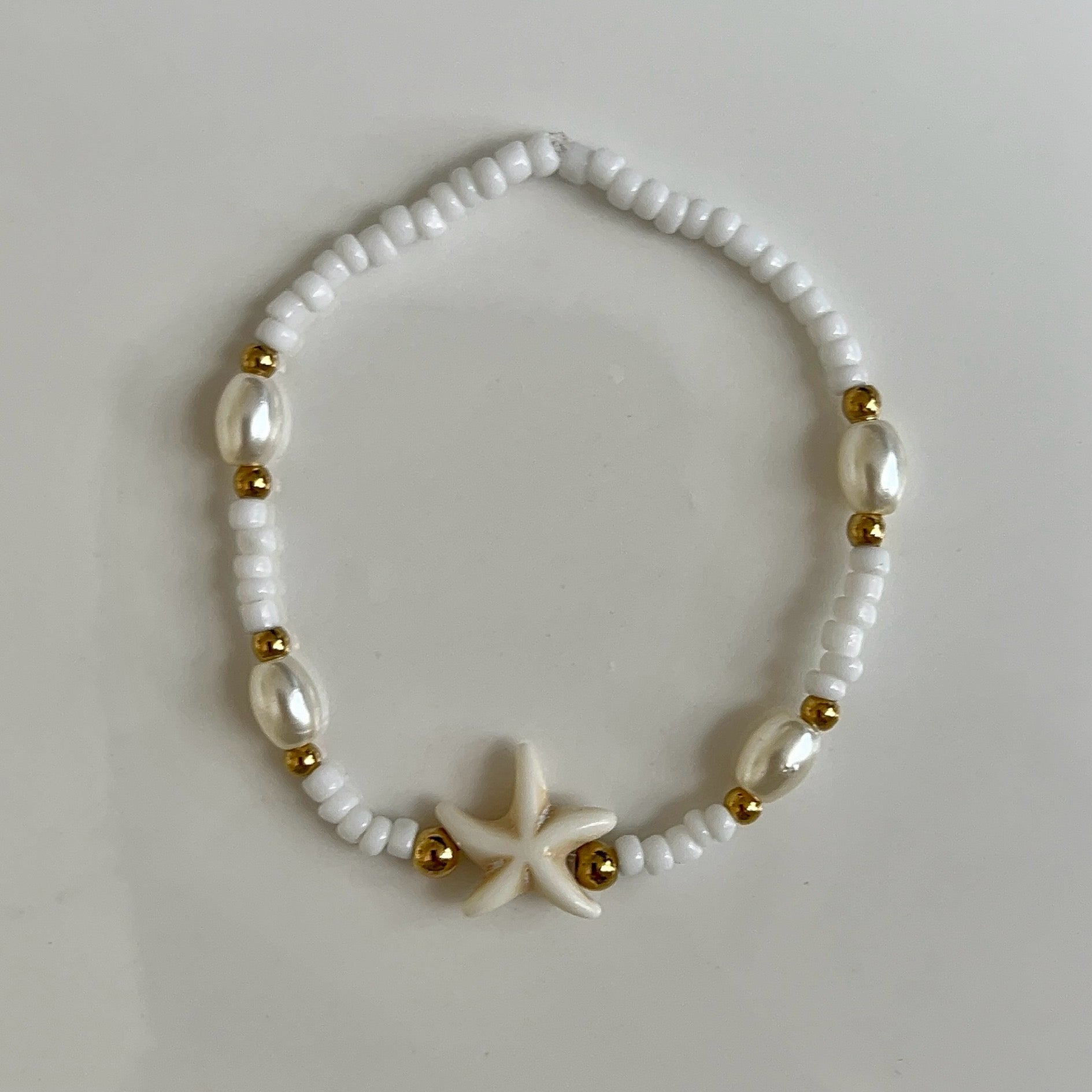 white starfish bracelet