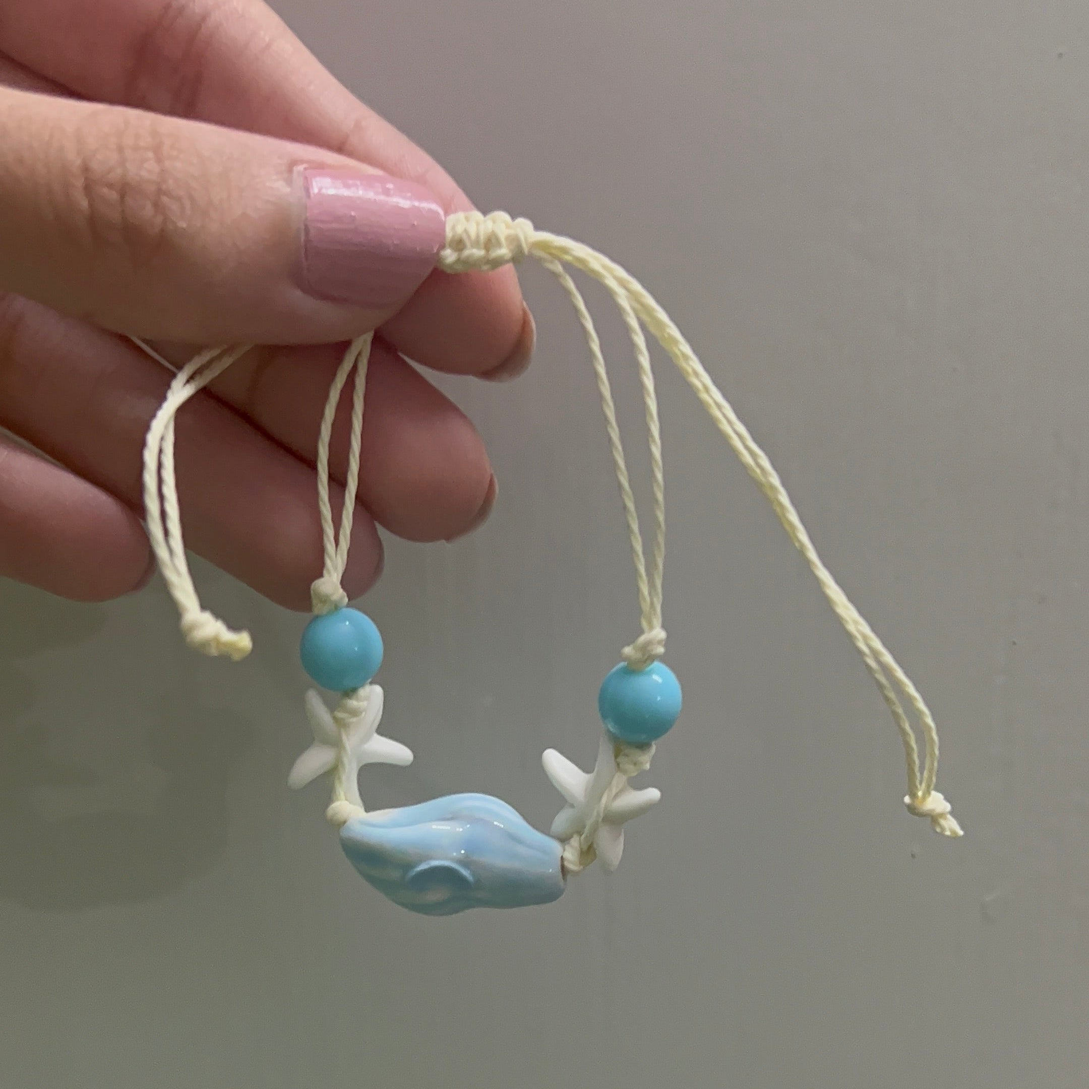 adjustable seashell bracelet