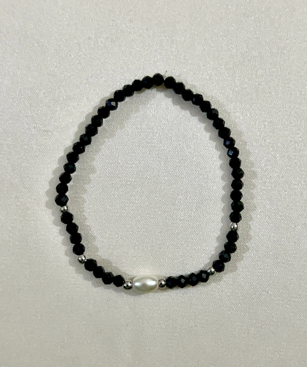 black bracelet stack