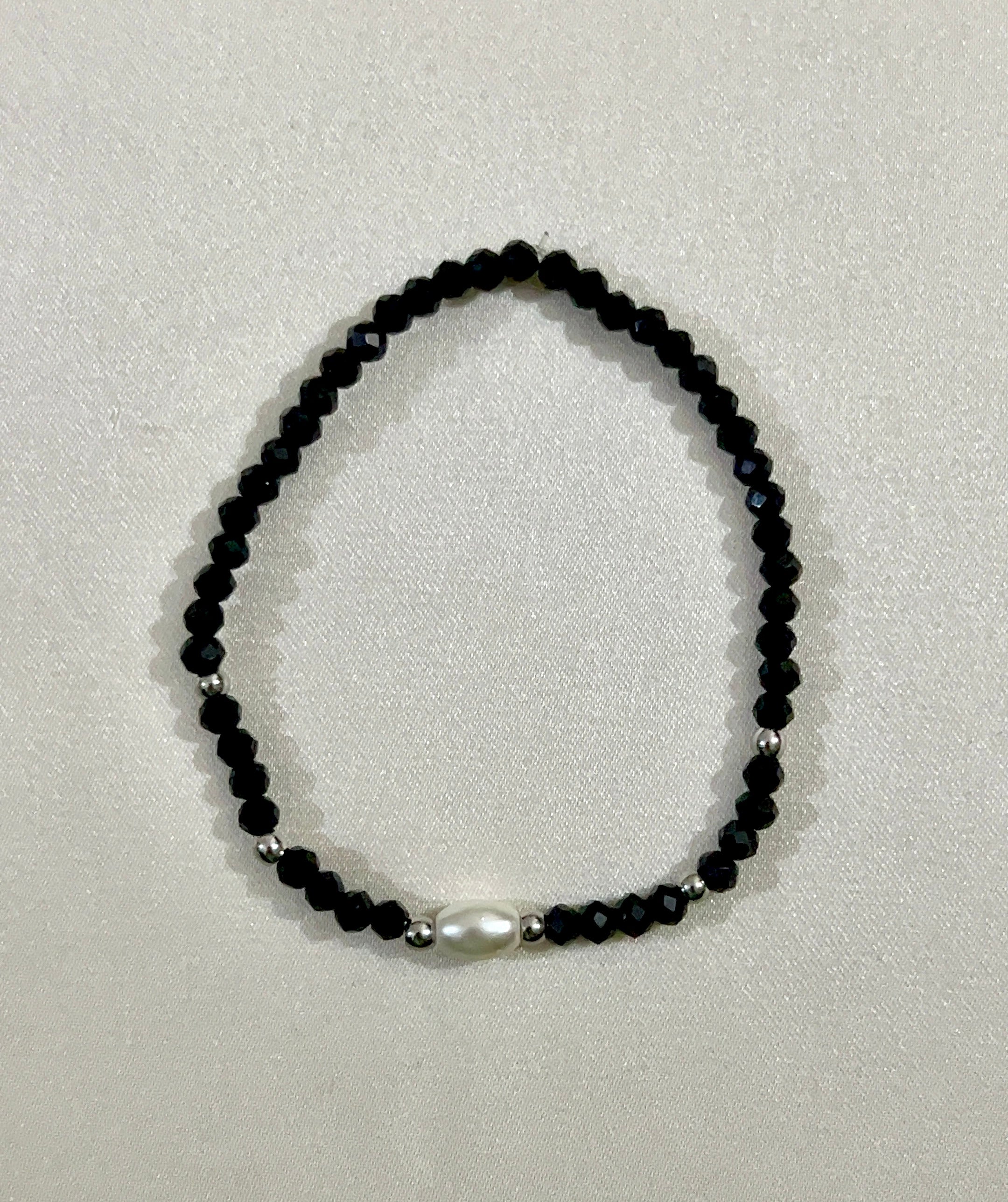 black bracelet stack