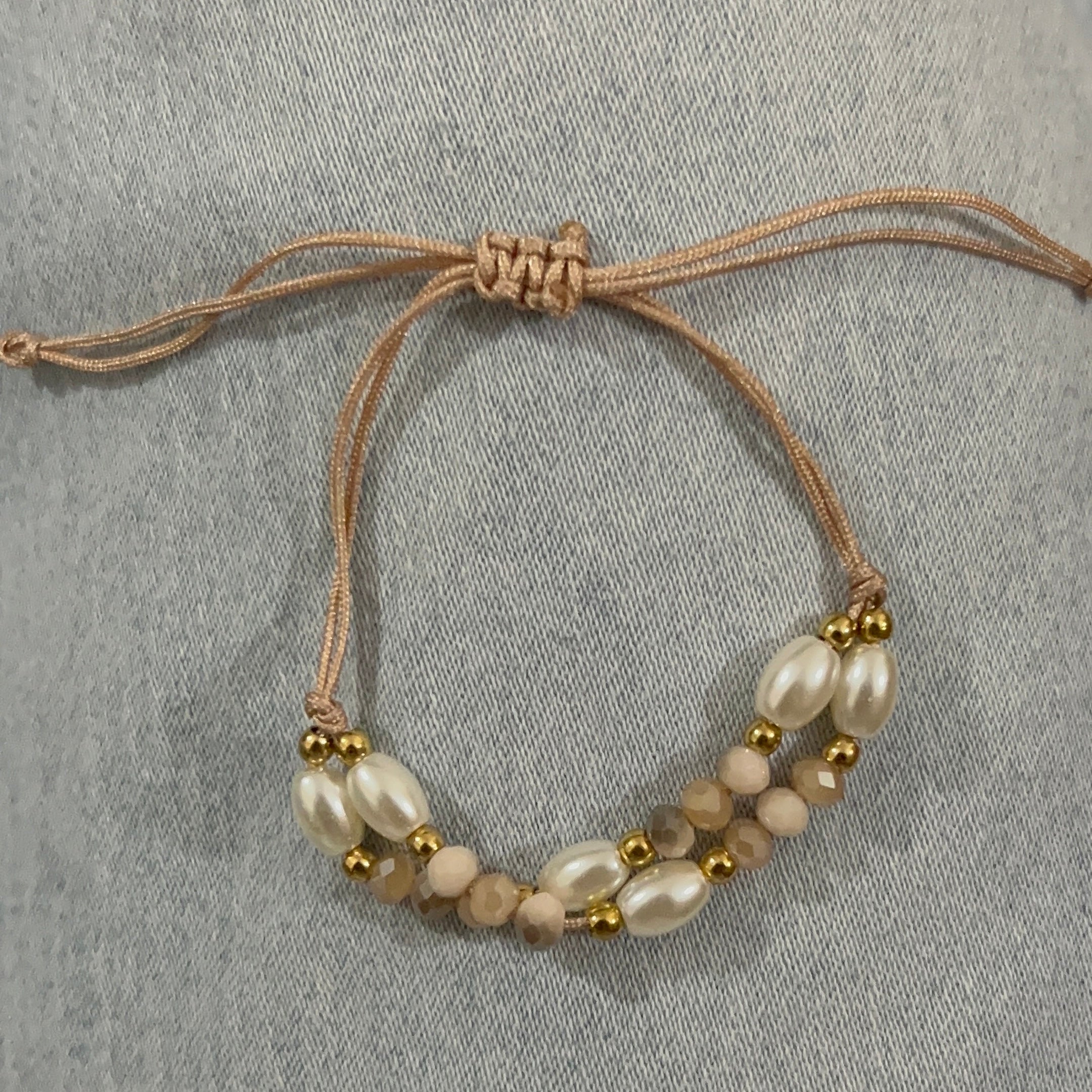double layered thread bracelet