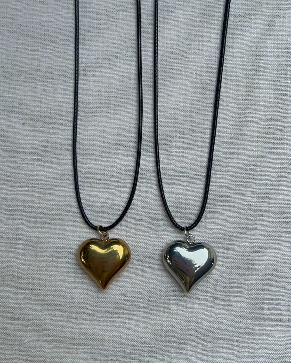 heart cord necklace