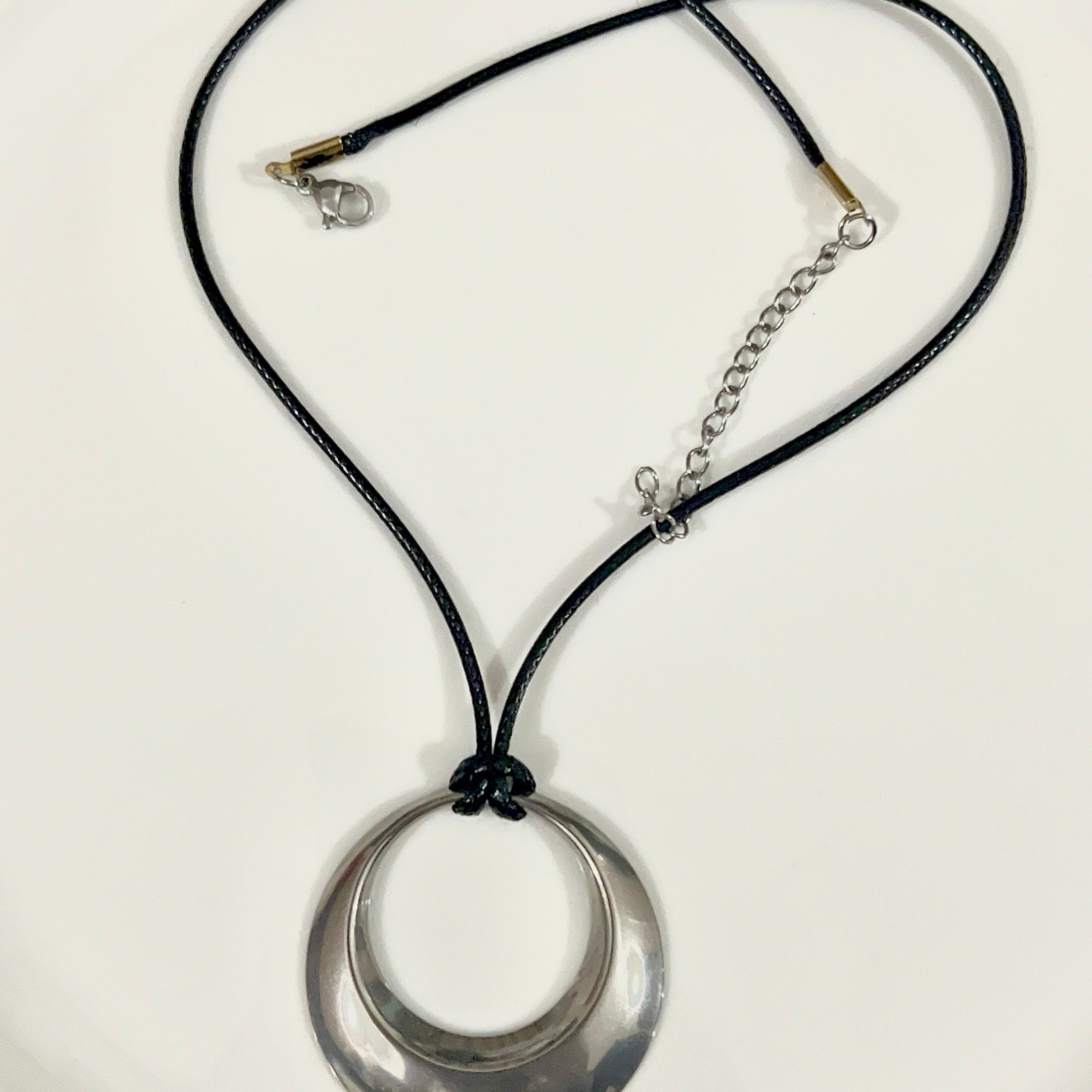 hoop cord necklace