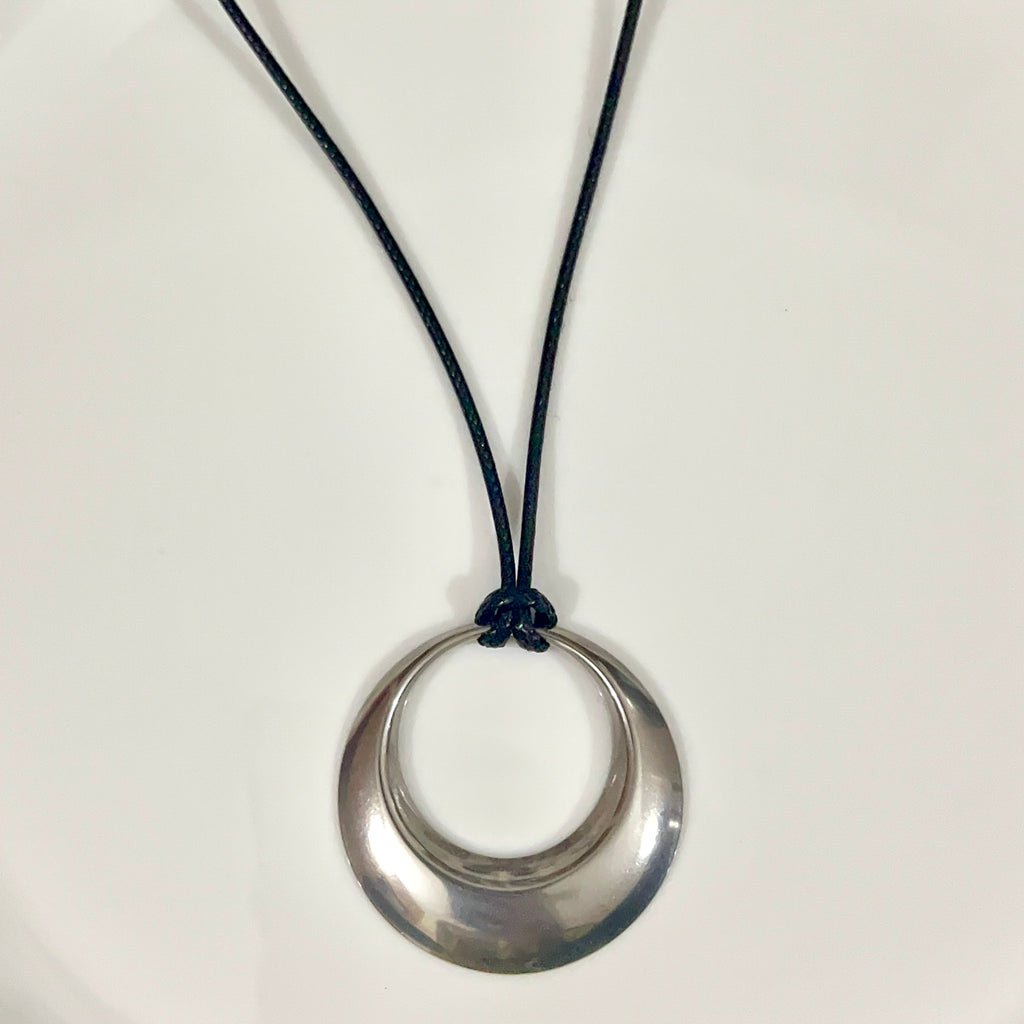 hoop cord necklace