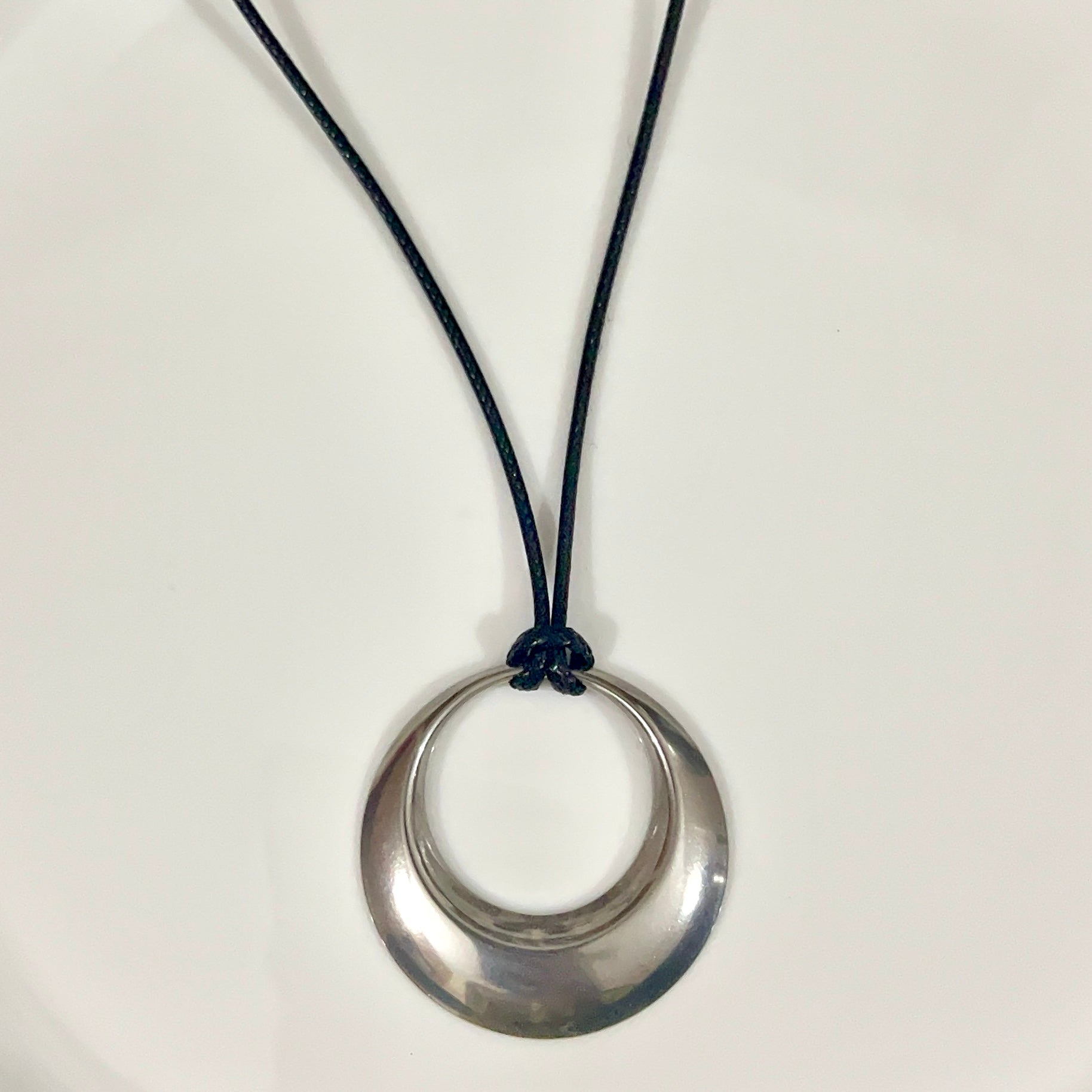 hoop cord necklace