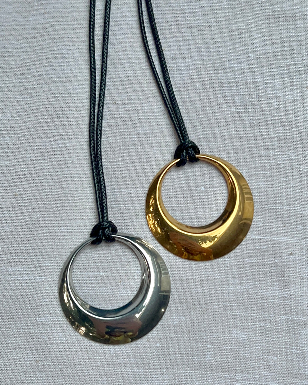 hoop cord necklace