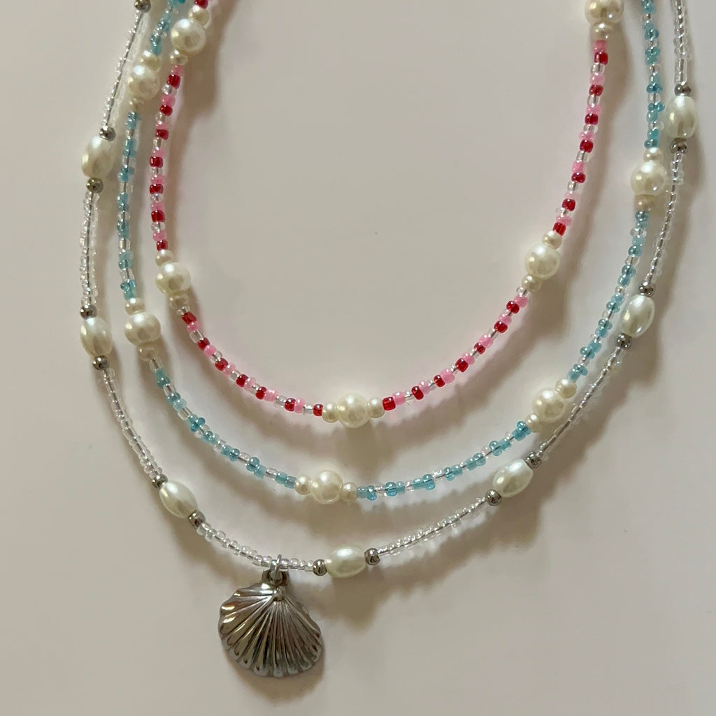beach stack - bundle of 3 separate necklaces