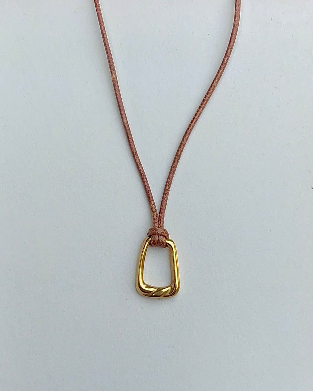 brown cord necklace