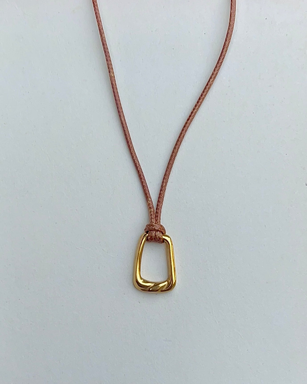 brown cord necklace