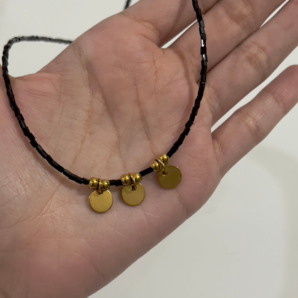 tri-coin necklace