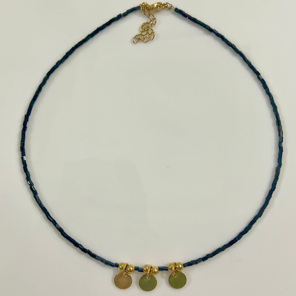 tri-coin necklace